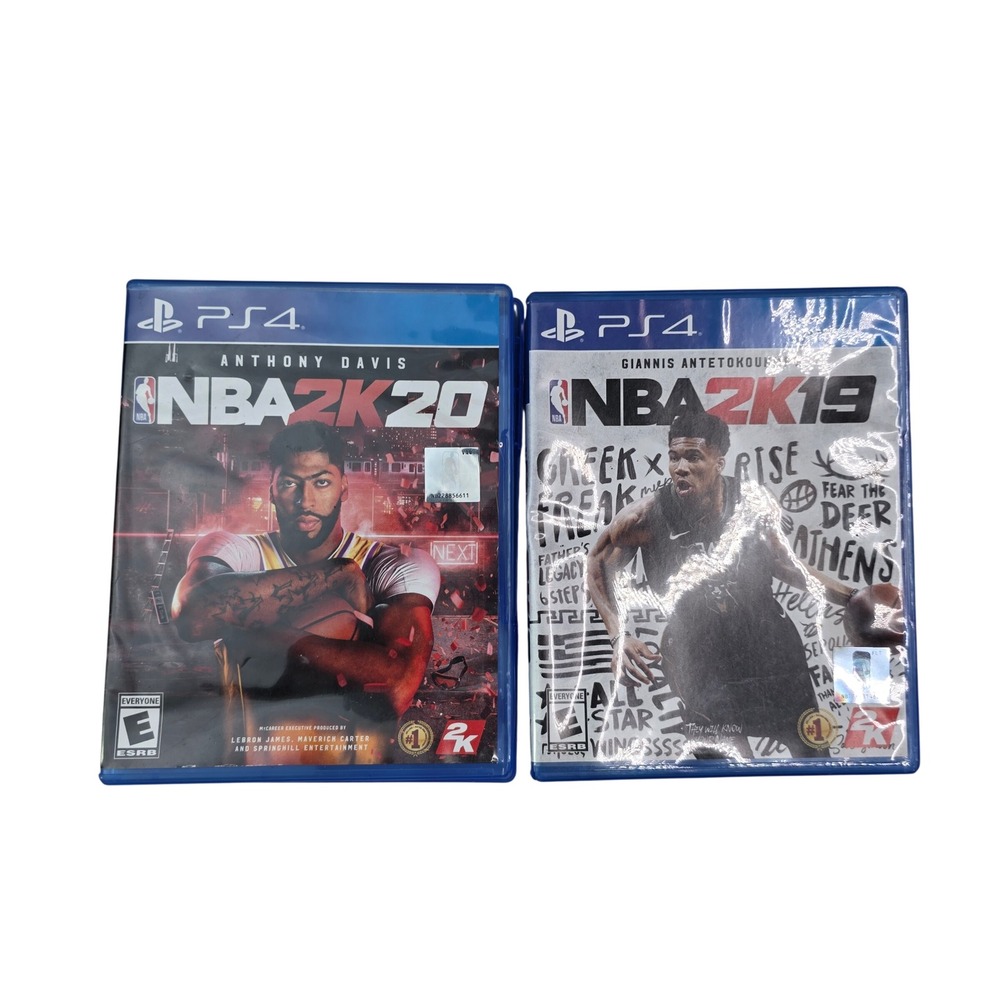 NBA 2K20 and NBA 2K19 PS4 PlayStation 4 Basketball Game Bundle Lot 2K Sports‎ S3
